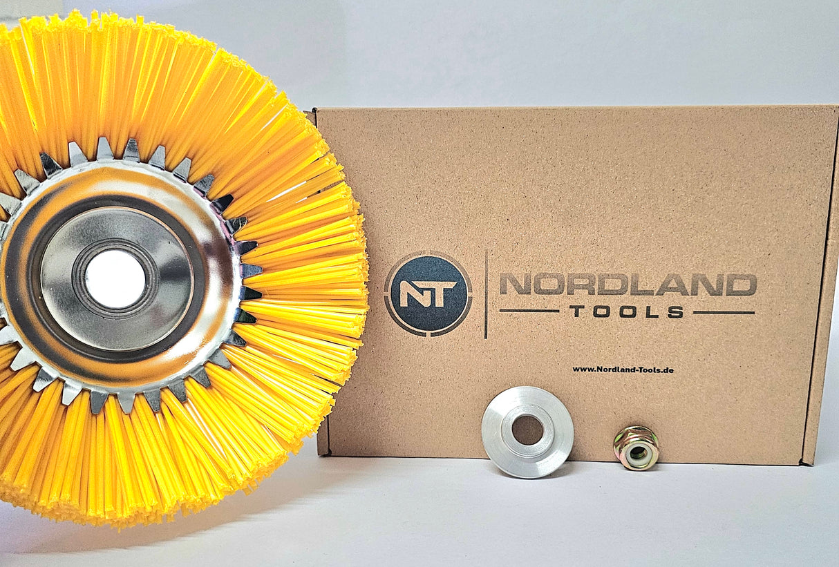 Kunststoff Unkrautbürste 8 Zoll - Maschinenbaupräzision trifft Garten !